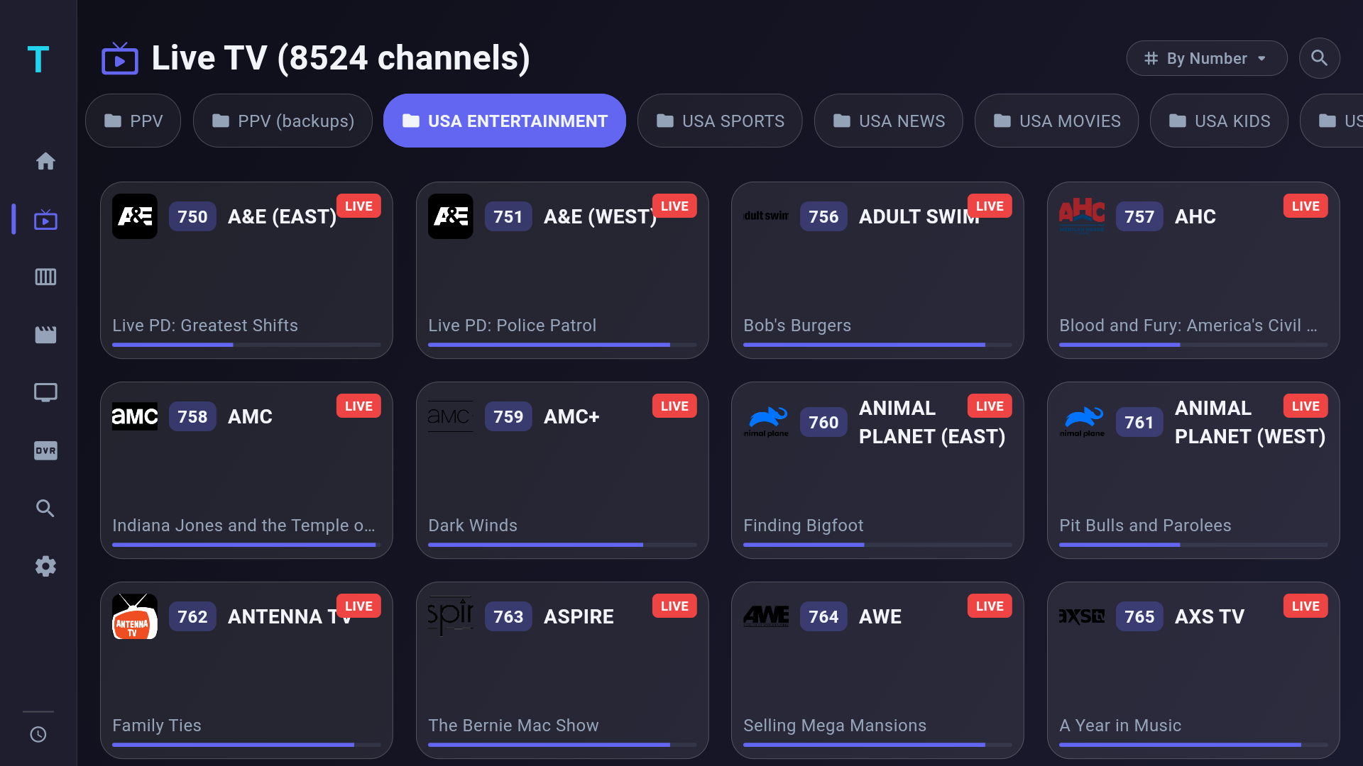 Live TV Channel List
